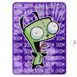 Invader Zim Doom Fleece Throw Blanket 46 x 60 NEW